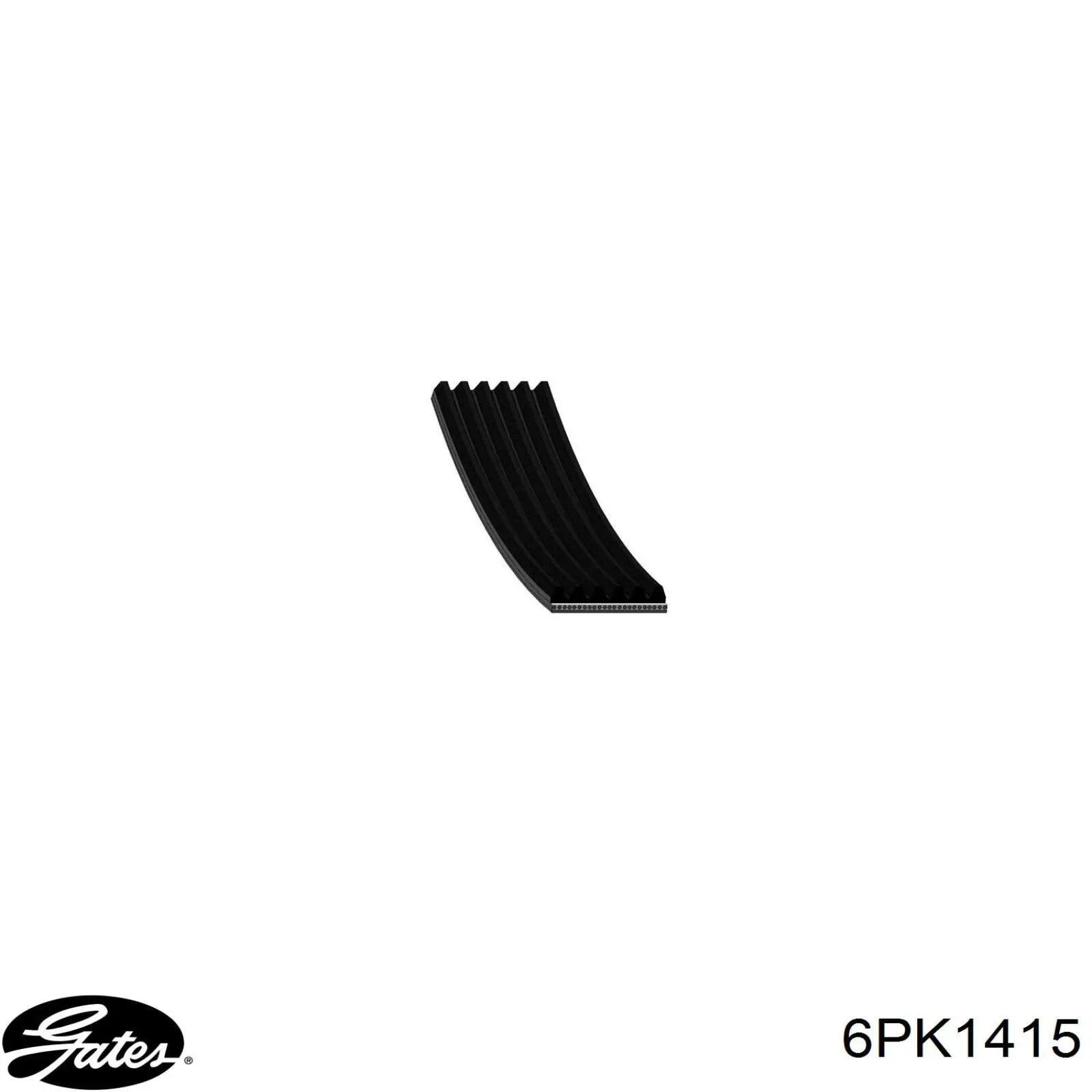 Купити 6PK1415 Gates Ремінь генератора