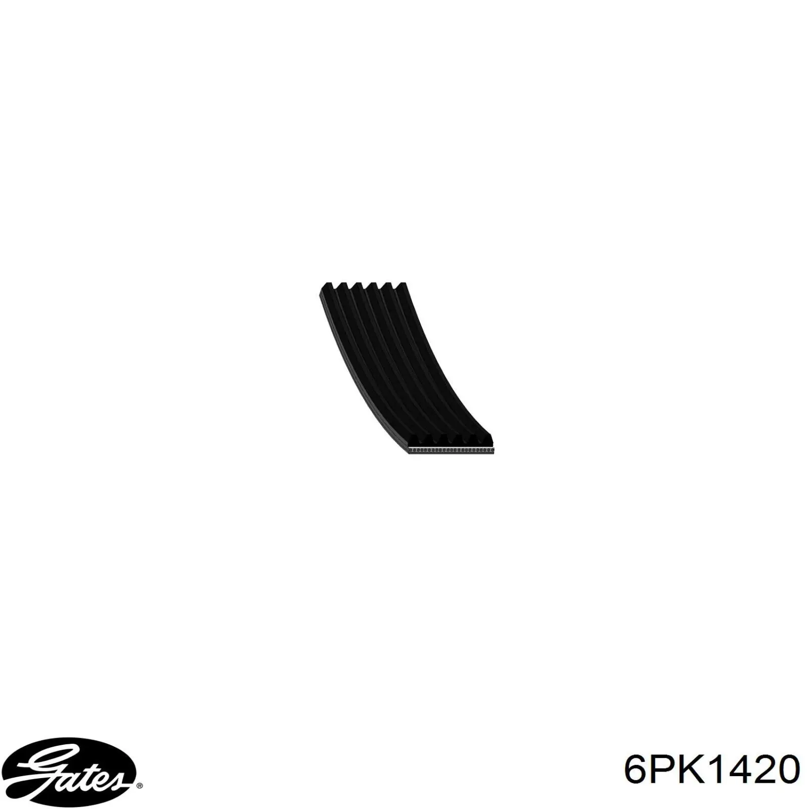 Купити 6PK1420 Gates Ремінь генератора
