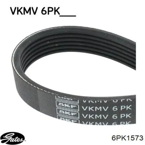 Ремінь генератора 6PK1573 Gates