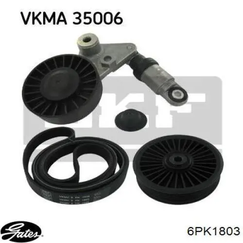 Ремінь кондиціонера Gates 6PK1803