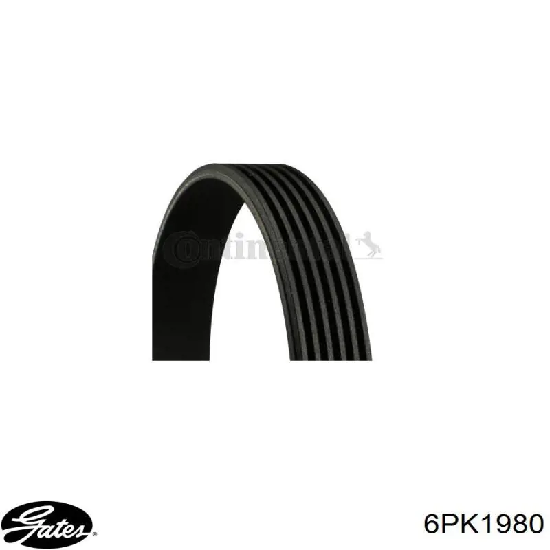 Купити 6PK1980 Gates Ремінь генератора