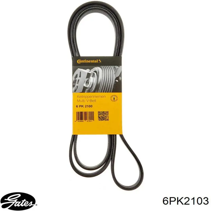 Ремінь генератора 6PK2103 Gates