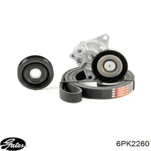 Ремінь кондиціонера Gates 6PK2260