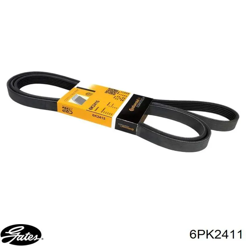 Ремінь генератора 6PK2411 Gates