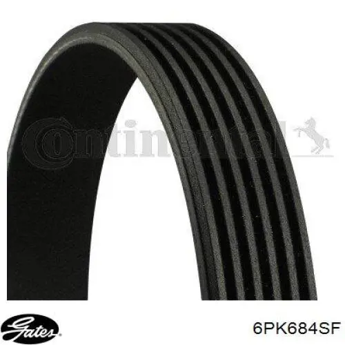 Ремінь кондиціонера Gates 6PK684SF