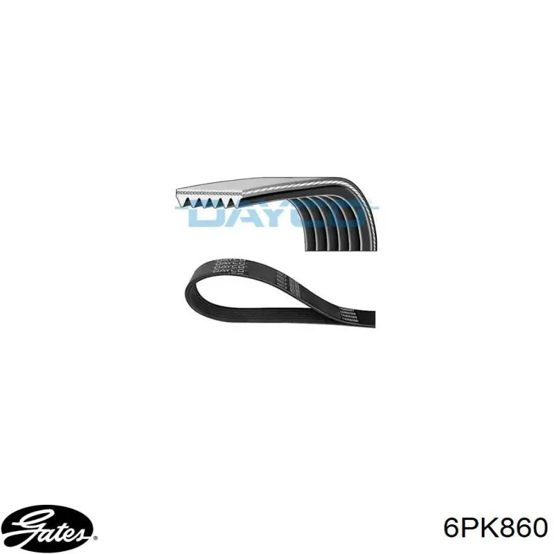 Ремінь кондиціонера Gates 6PK860