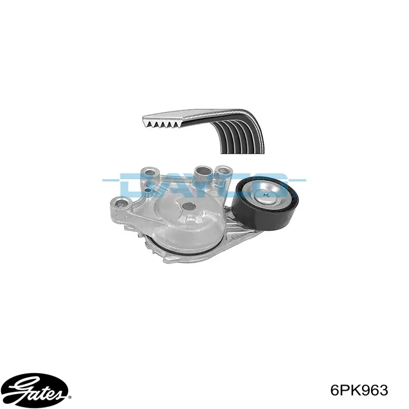 Ремінь кондиціонера Gates 6PK963