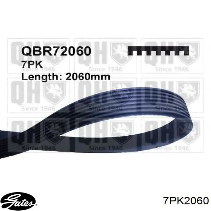 Ремінь генератора 7PK2060 Bando