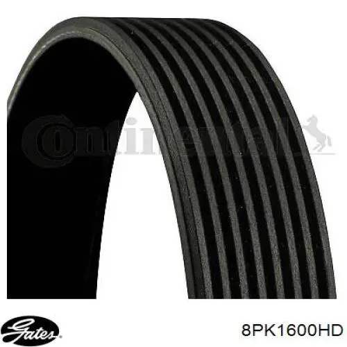 Клиновий ремінь Gates 8PK1600HD ціна, від 23.63 USD