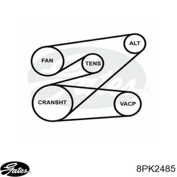 Ремінь кондиціонера Chrysler 04864599