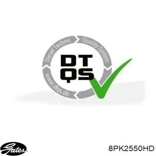 8PK2550 Dayco Поліклиновий ремінь