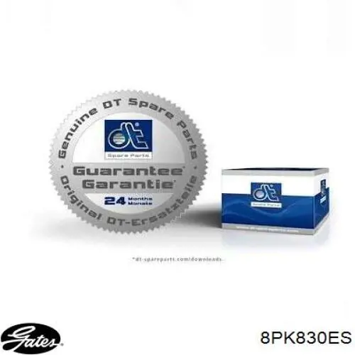 Клиновий ремінь Gates 8PK830HD ціна, від 9.03 USD