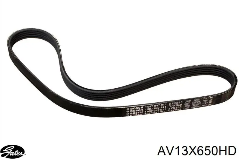 Ремінь кондиціонера Gates AV13X650HD