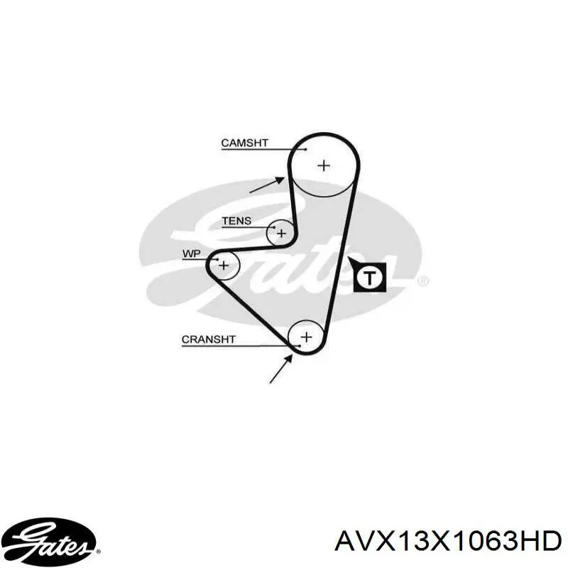 Купити 13A1063C Dayco Ремінь генератора