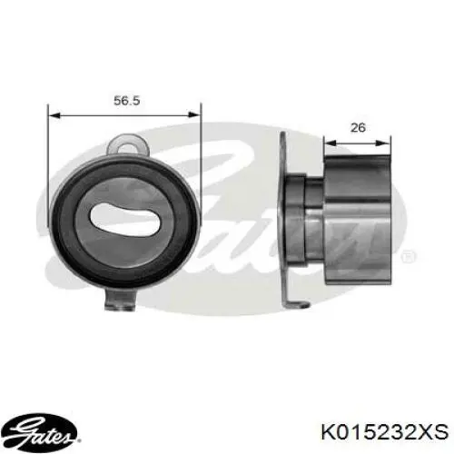 Ремкомплект ГРМ Gates K015232XS