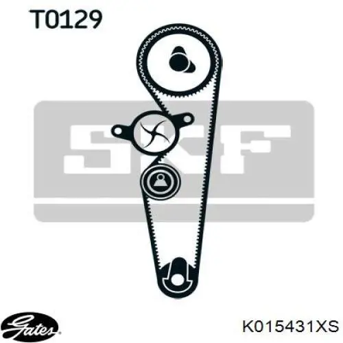 Комплект ГРМ K015431XS Gates