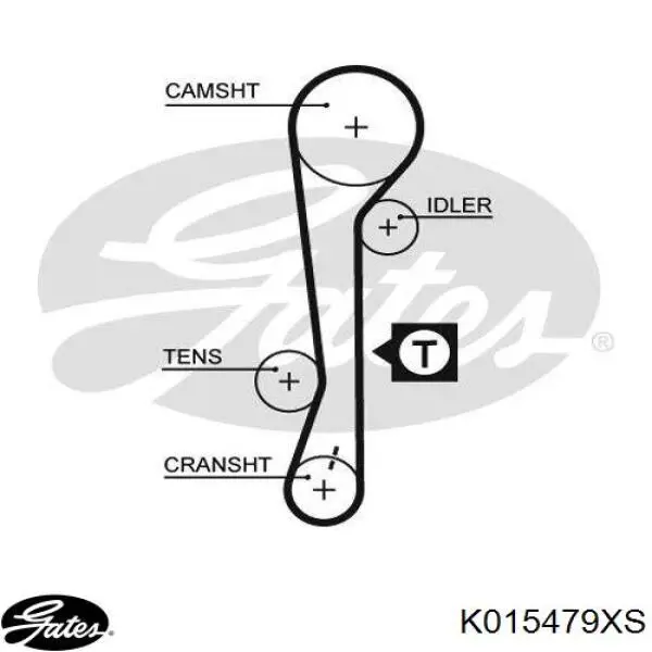 Купити K015479XS Gates ГРМ ремень