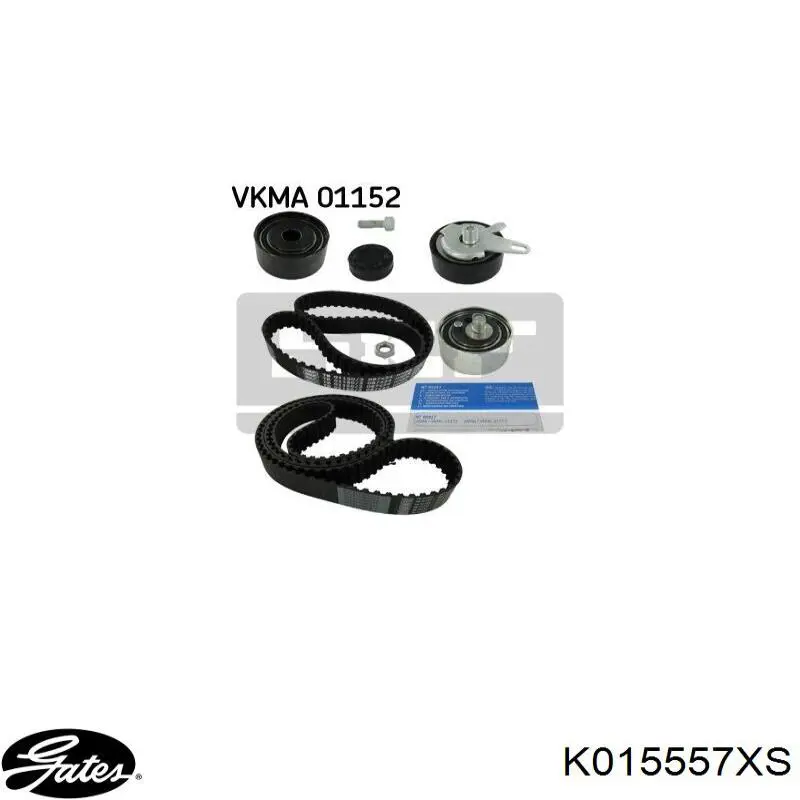Комплект ГРМ Gates K015557XS ціна, від 183.16 USD