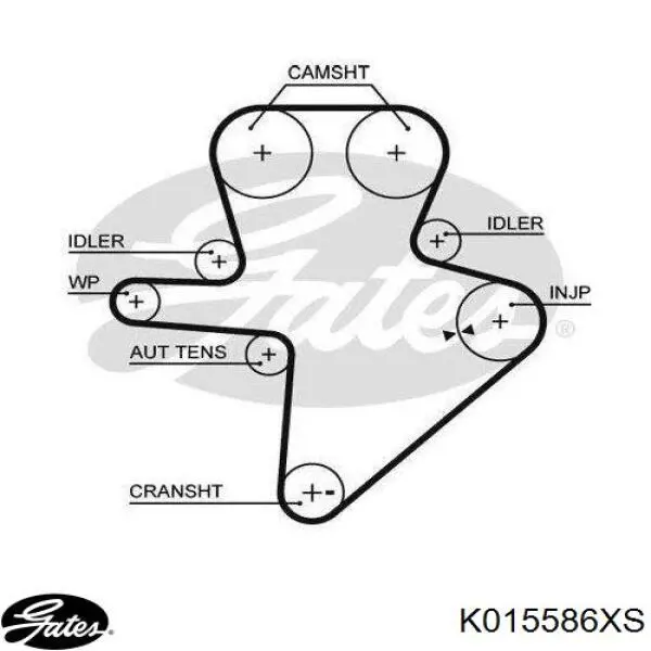 Ремкомплект ГРМ Gates K015586XS