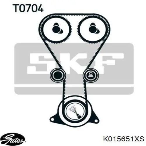 Комплект ГРМ K015651XS Gates