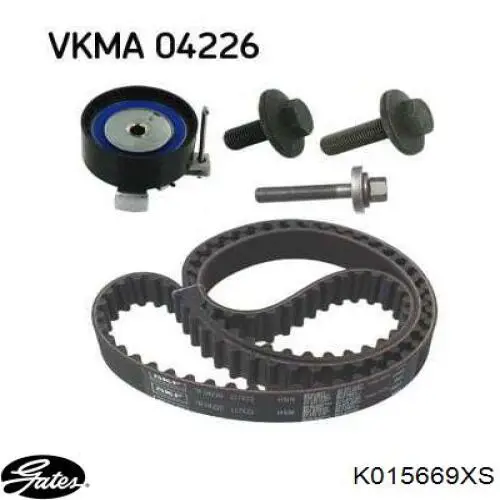 Комплект ГРМ Gates K015669 ціна, від 53.54 USD