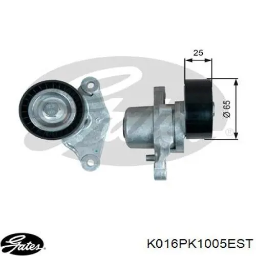 Купити K016PK1005EST Gates Ремінь приводний, агрегатів, комплект