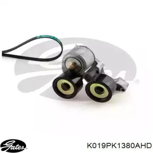 Ремінь приводний, агрегатів, комплект Gates K019PK1380AHD ціна, від 153.41 USD