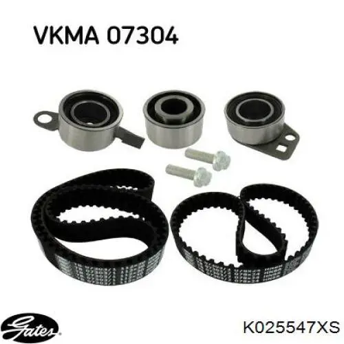 Комплект ГРМ K025547XS Gates