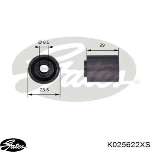 K025622XS Gates Ремінь ГРМ, комплект