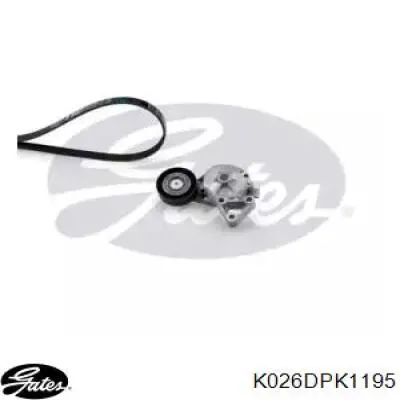 Ремінь приводний, агрегатів, комплект Gates K026DPK1195 ціна, від 51.19 USD