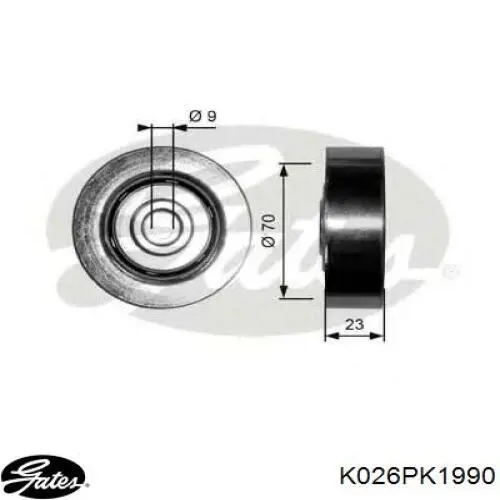 Ремінь приводний, агрегатів, комплект INA 529004320