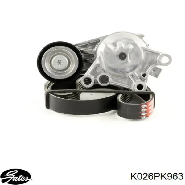 Ремінь приводний, агрегатів, комплект Gates K026PK963 ціна, від 41.23 USD