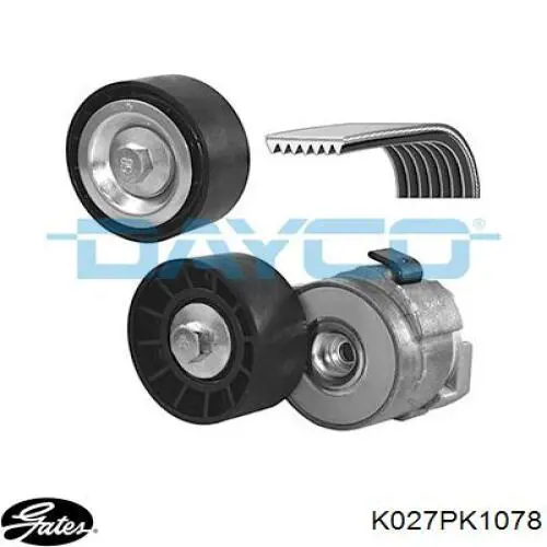 Ремінь приводний, агрегатів, комплект Gates K027PK1078 ціна, від 67.49 USD