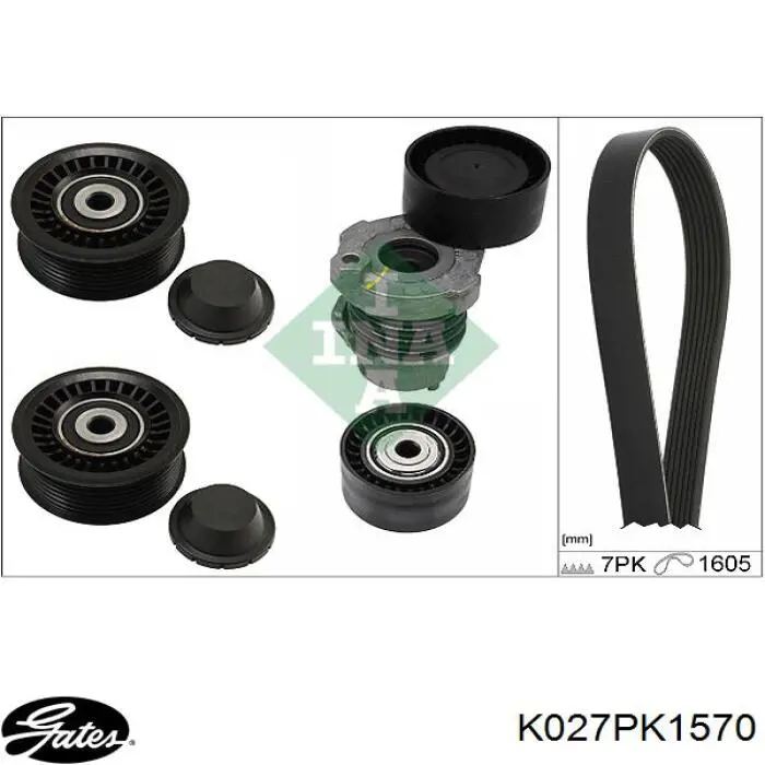 Ремінь приводний, агрегатів, комплект SKF VKMA62182 ціна, від 80.07 USD