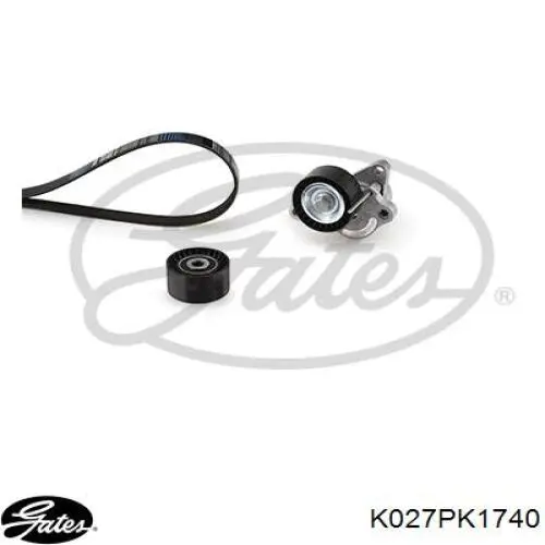 Ремінь приводний, агрегатів, комплект Gates K027PK1740 ціна, від 171.92 USD