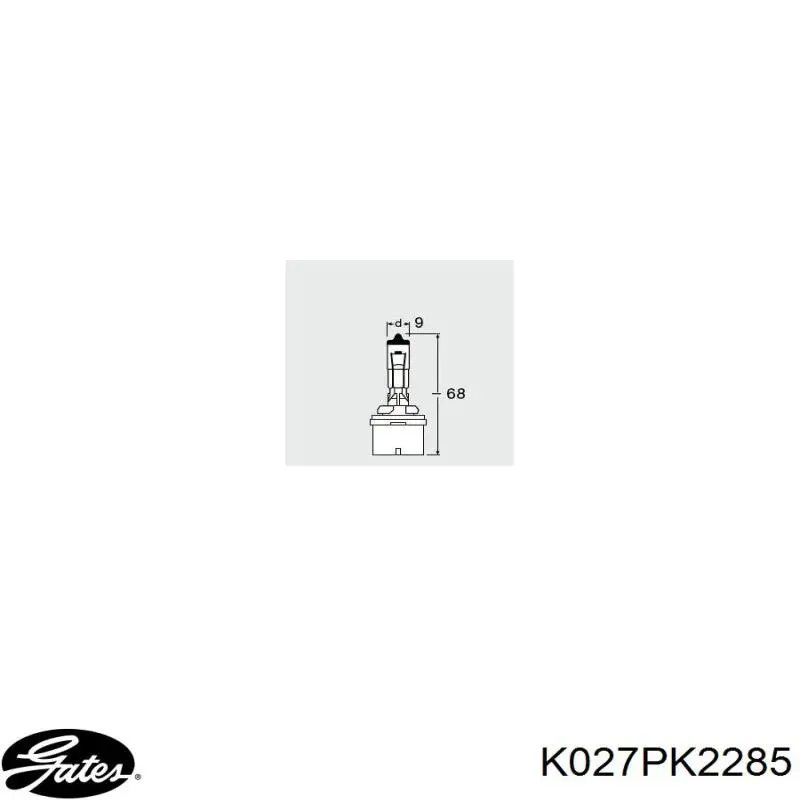 Ремінь приводний, агрегатів, комплект K027PK2285 Gates
