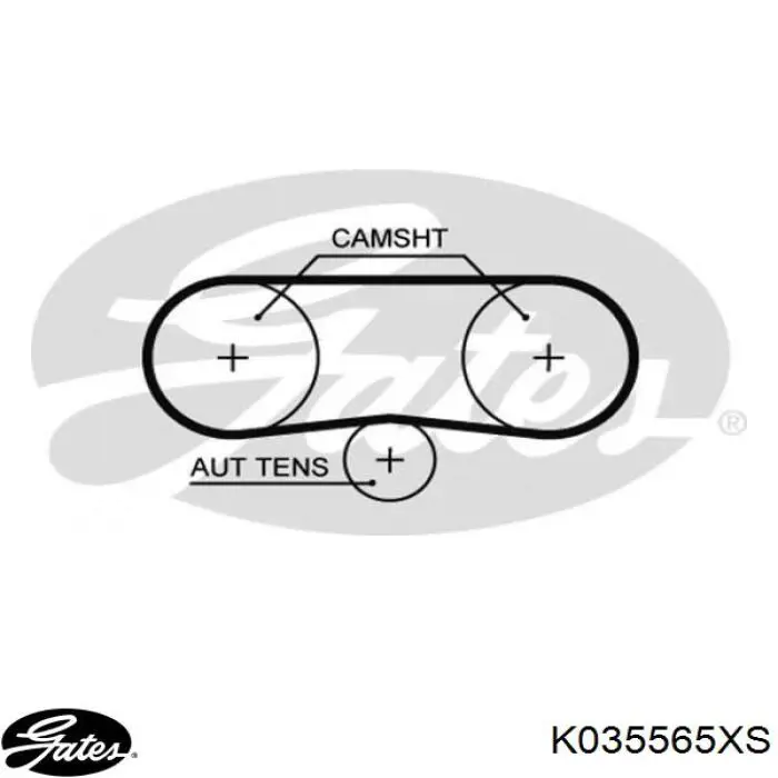 Комплект ГРМ K035565XS Gates