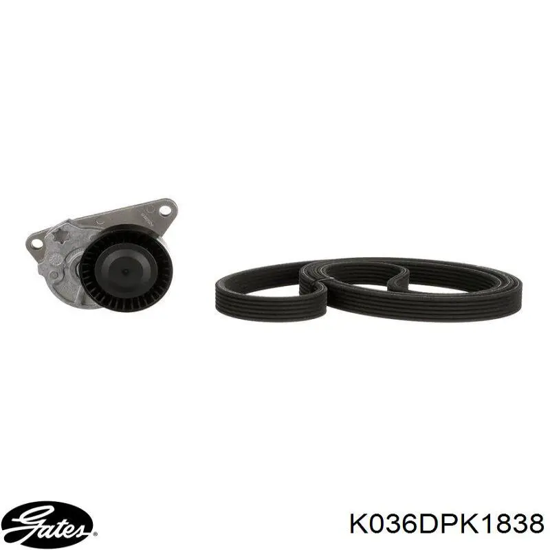 Ремінь приводний, агрегатів, комплект Gates K036DPK1838