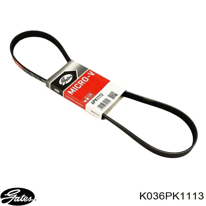 Ремінь приводний, агрегатів, комплект K036PK1113 Gates