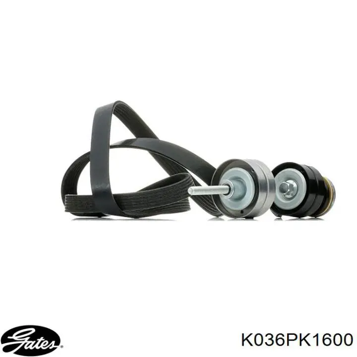 K036PK1600 Gates Ремінь приводний, агрегатів, комплект