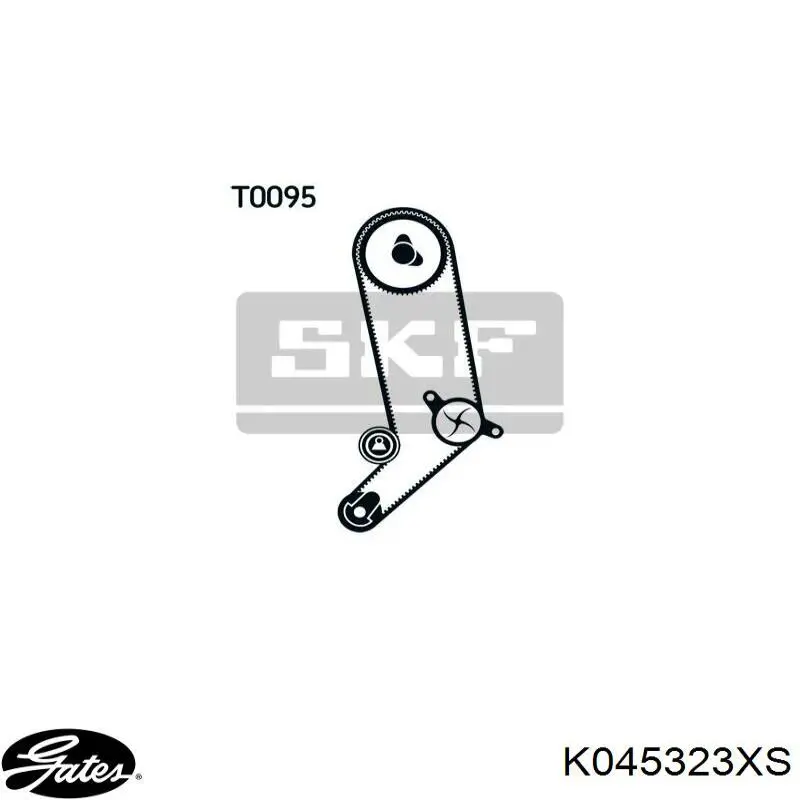 Комплект ГРМ K045323XS Gates
