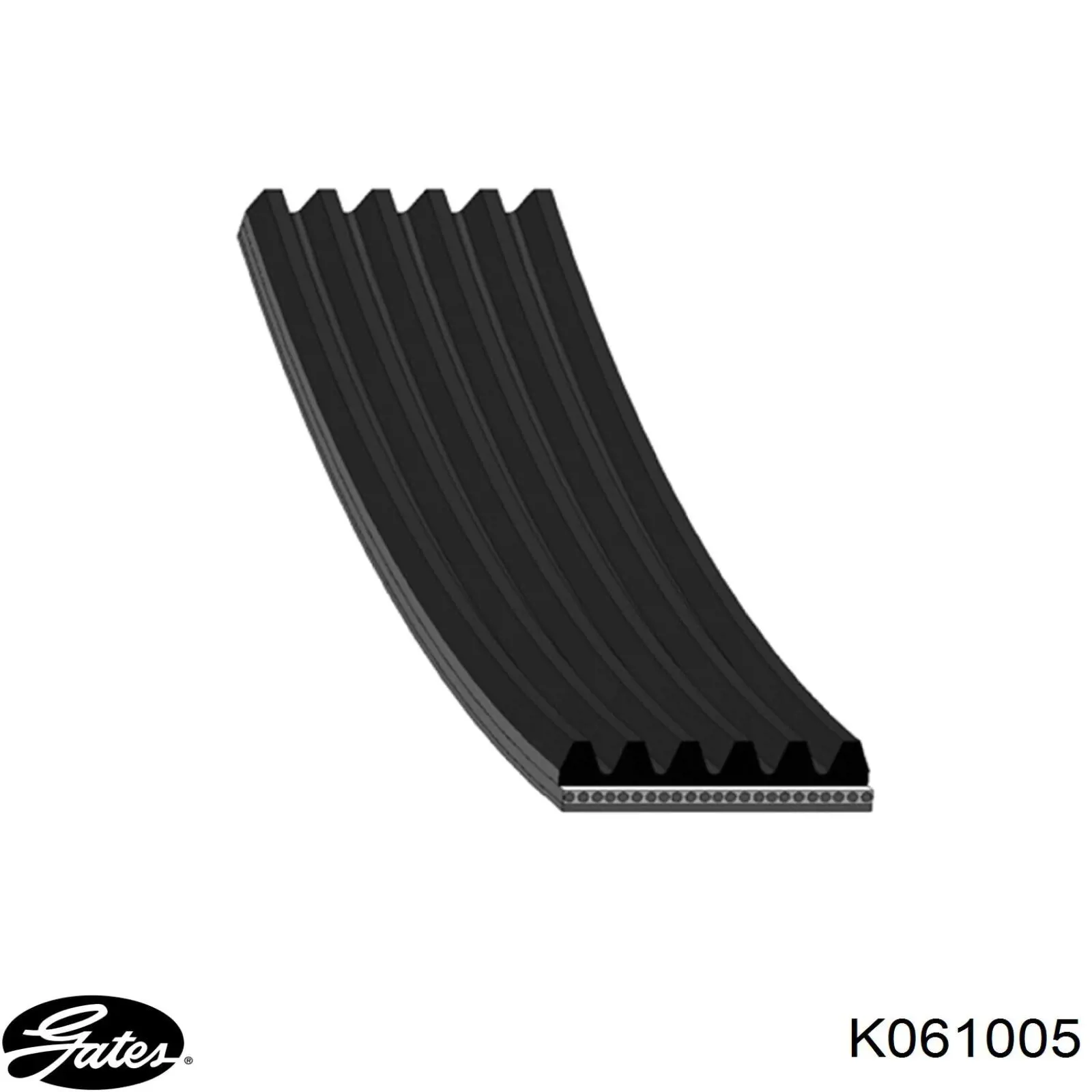 Клиновий ремінь Gates K061005 ціна, від 24.96 USD
