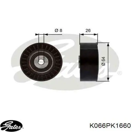 Ремінь приводний, агрегатів, комплект 6PK1660K2 Continental/Siemens