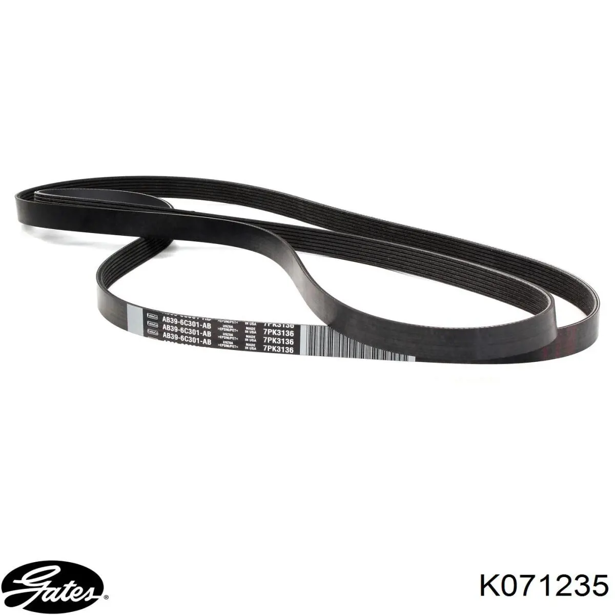 Клиновий ремінь Gates K071235 ціна, від 30.39 USD
