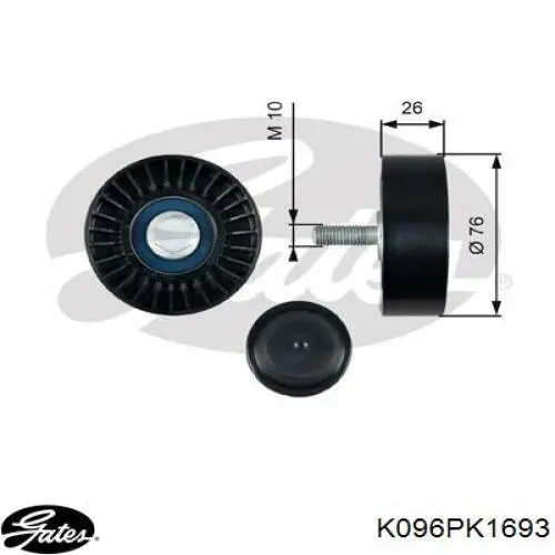 Купити 6PK1693K1 Continental/Siemens Ремінь приводний, агрегатів, комплект