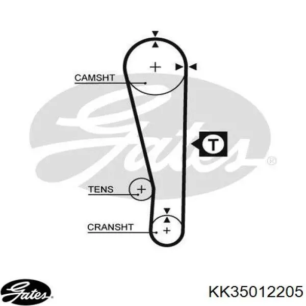 Ремінь ГРМ KK35012205 Gates