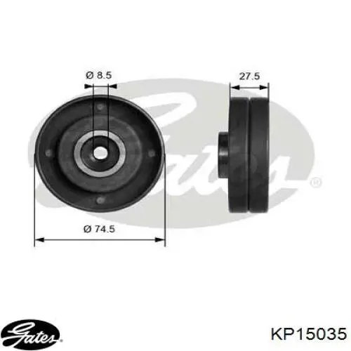 KP15035 Gates Ремінь ГРМ, комплект