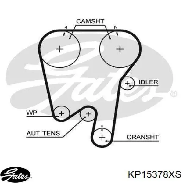 Купити KP15378XS Gates ГРМ ремень