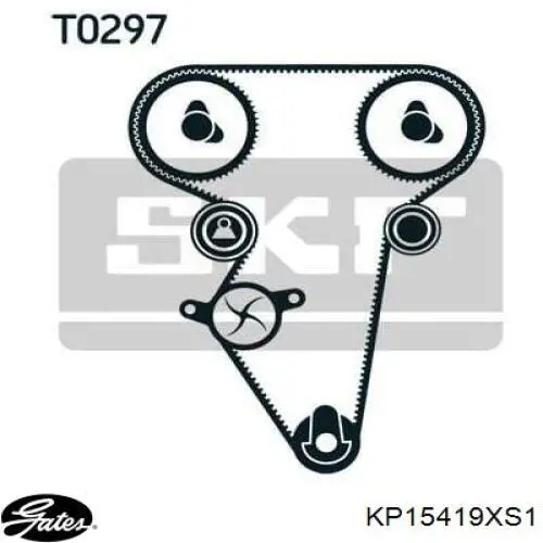 KP15419XS1 Gates Ремінь ГРМ, комплект