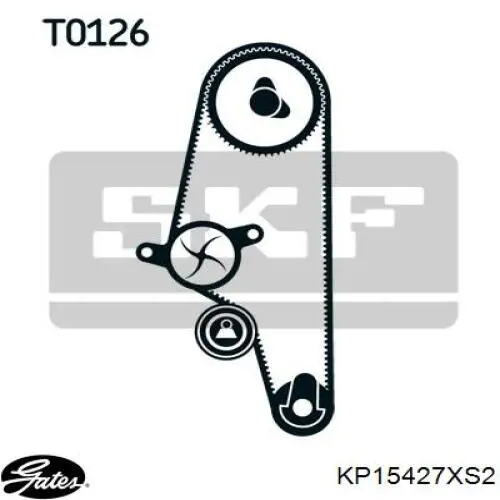 KP15427XS2 Gates Ремінь ГРМ, комплект